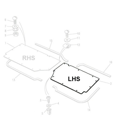 LHS Footwell Floor Panel LT77