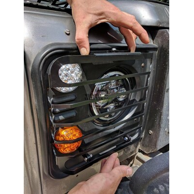 Headlight protection – fold open