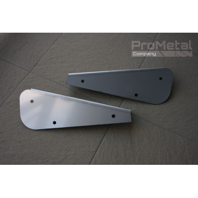 stainless steel rear mudflap brackets for the D90