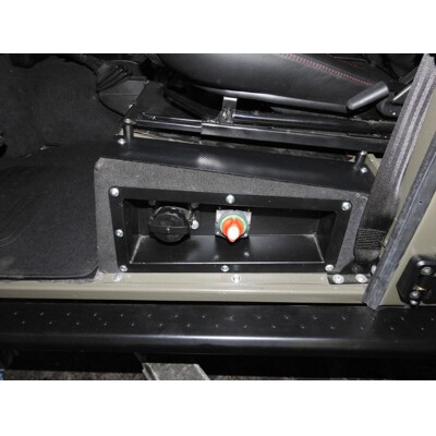 Recess for side of seat box